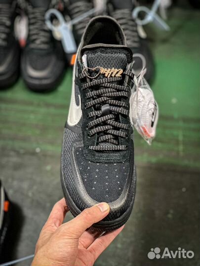 Кроссовки Nike Air Force 1 Off-White black the ten