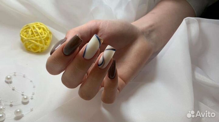 Маникюр комбинированный, аппаратный. Педикюр