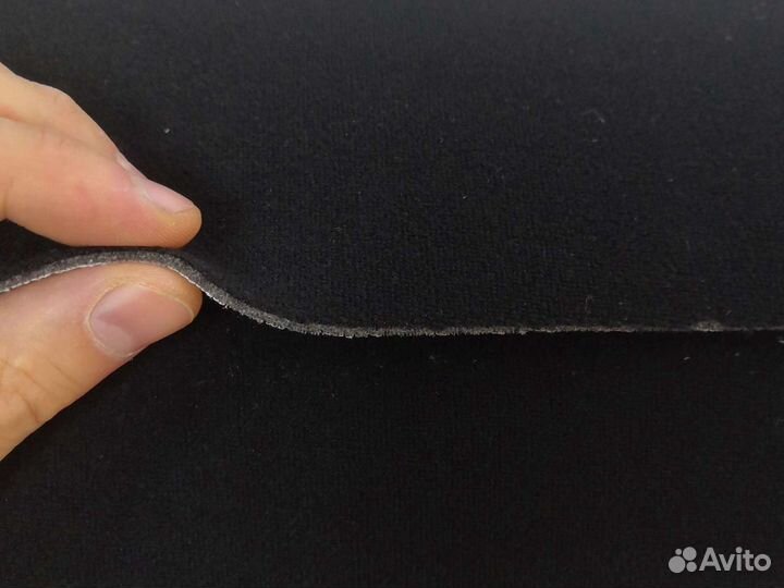 Автомобильная потолочная ткань велюр черный