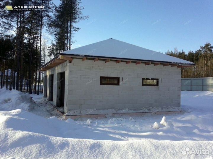 Гараж под ключ с электричеством для авто