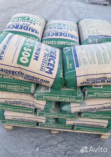 Портландцемент haidercem Premium M 500 Д0/мешок 50