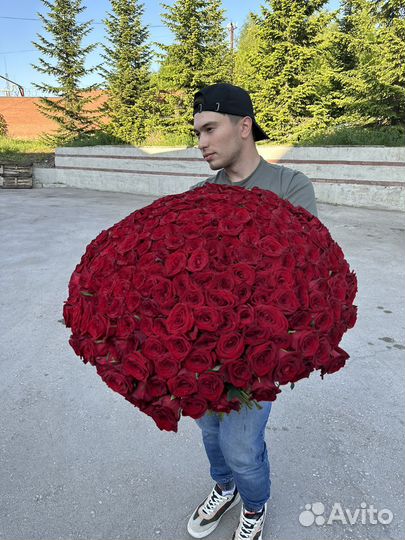 Букеты гиганты от 101 розы 201 роза 301 роза
