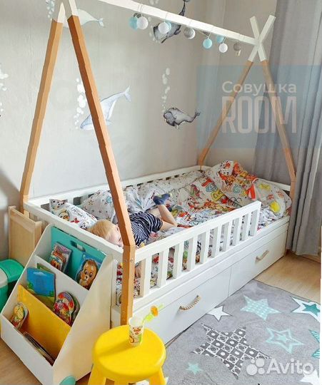 Детская кровать с бортиком