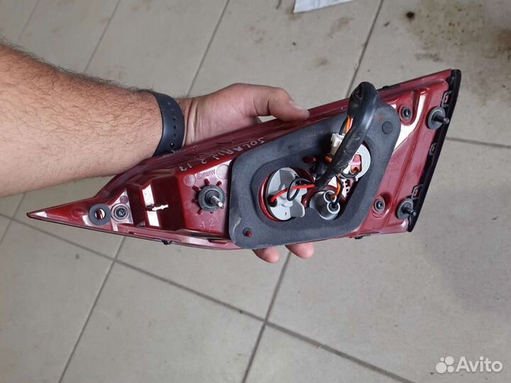 Фонарь левый в багажник Solaris 2