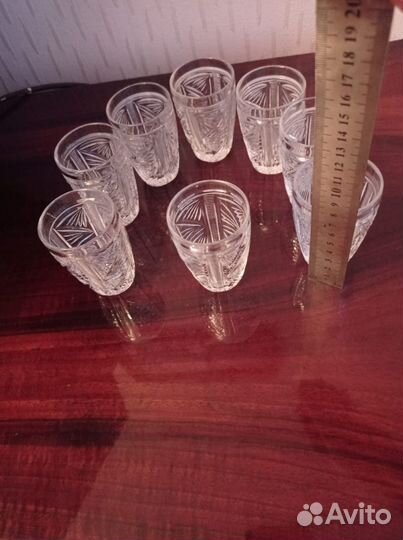 Хрустальные фужеры, рюмки