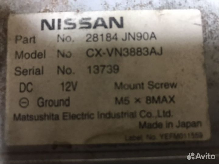 Nissan teana j32 проигрыватель DVD