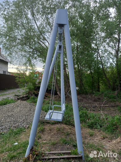 Детские качели уличные бу