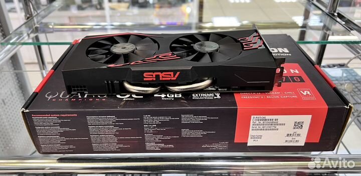 Видеокарта asus RX 570 Expedition OC 4GB/Гарантия