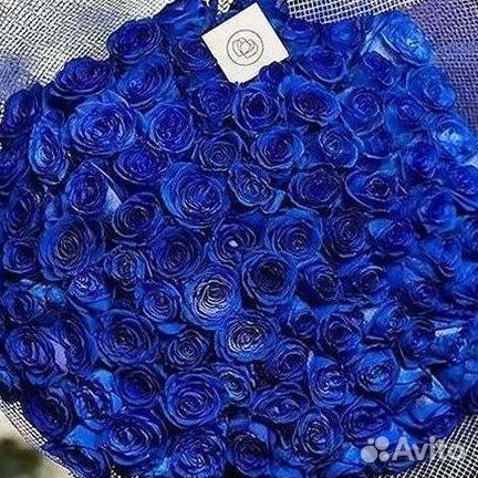 Доставка букетов и цветов. Синие розы