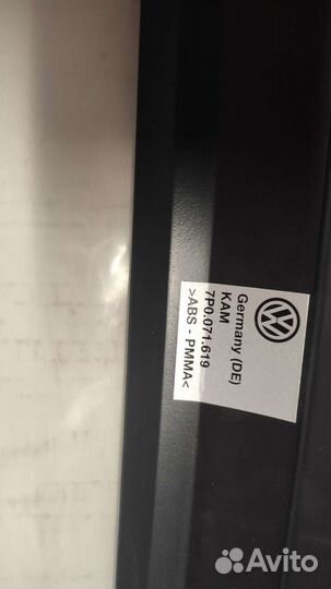 Накладка заднего бампера vw touareg 2011-2014