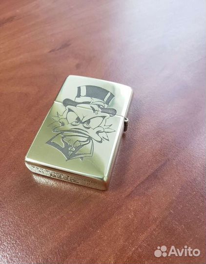 Зажигалка zippo с гравировкой Скрудж Макдак