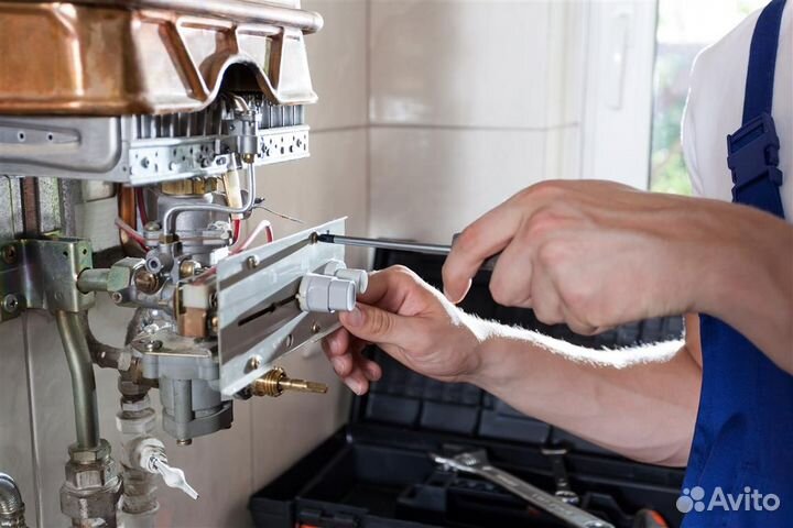 Чистка, ремонт и установка газовых колонок и плит