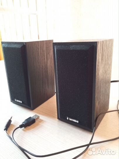 Колонки 2.0 Gembird 6 Вт USB-питание черные мдф
