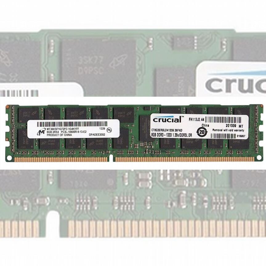 [CT8G3ERSLD41339.36FKD] Оперативная Память Dell 8gb Ct8g3ersld41339.36fkd