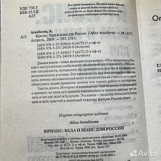 Кризис беда и шанс для России Аганбегян