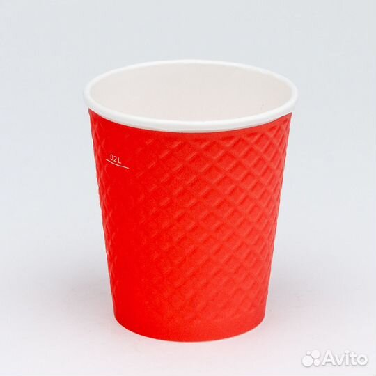 Стакан картонный 250мл 2-сл. 