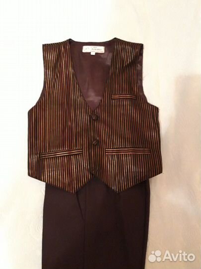 Новогодний костюм(+брюки+жилетка с бабочкой)