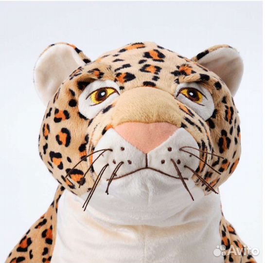 Большая мягкая игрушка leopard IKEA икея