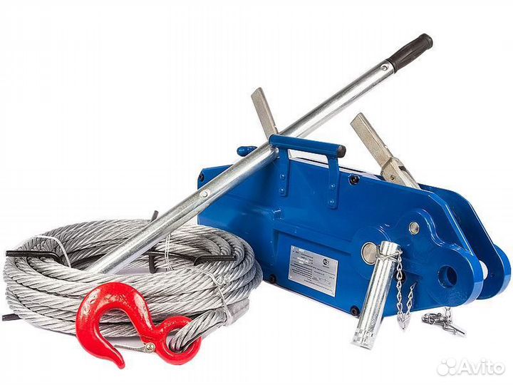 Лебедка ручная мтм 800, (0,8т, L20м, стальной корп