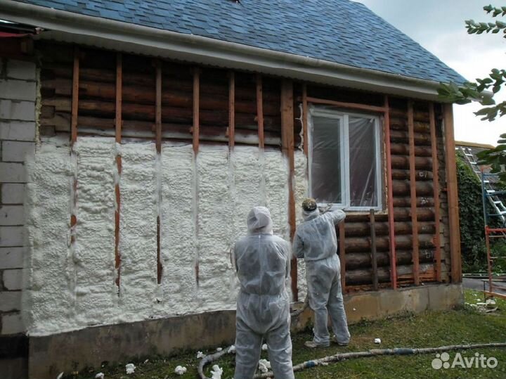 Утепление потолка напылением ппу