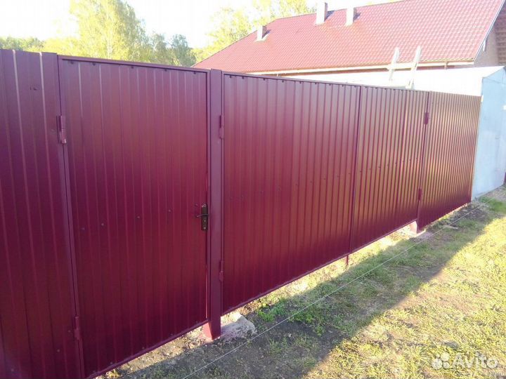 Забор из профнастила