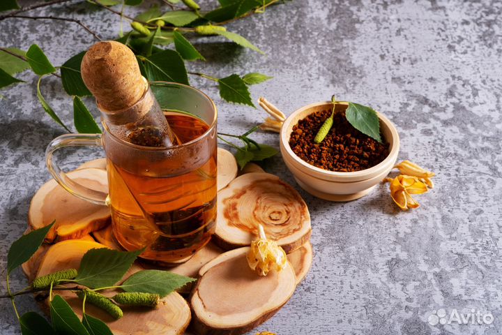 Чага с мелиссой и лемонграссом