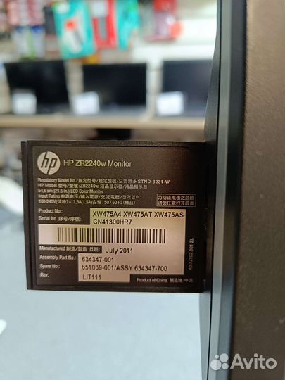 Монитор HP ZR2240W IPS