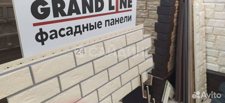Фасадные панели Grand Line Кирпич Состаренный desi