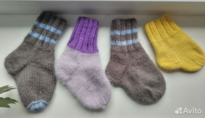 Носки вязаные детские из пуха норки