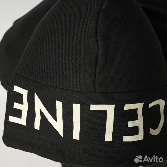 Зип худи celine черное лучшее качество