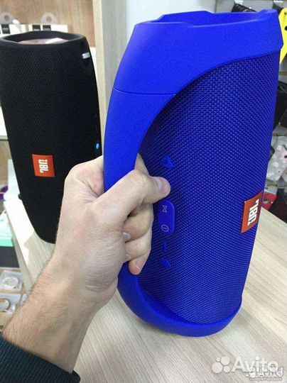 Большая JBL Boombox 34см портативная колонка синяя