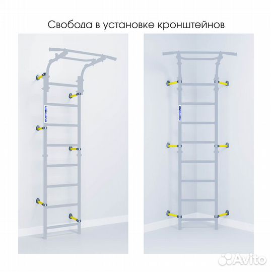 Шведская стенка с турником