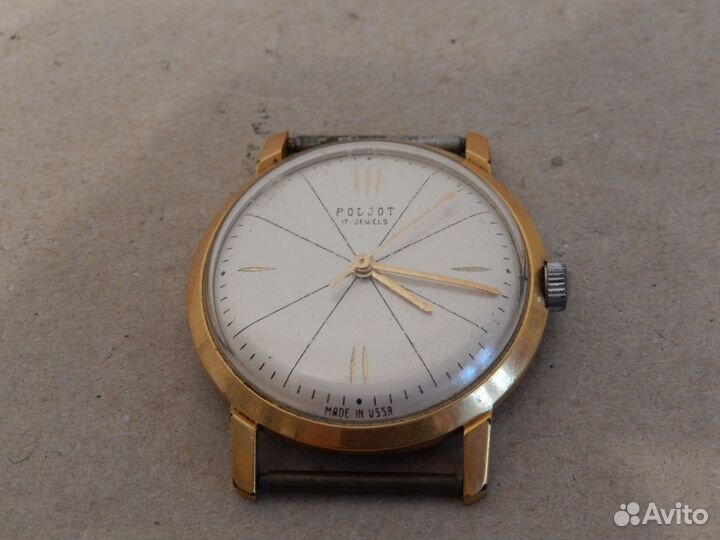 Часы Полет 17 камней позолота AU 20