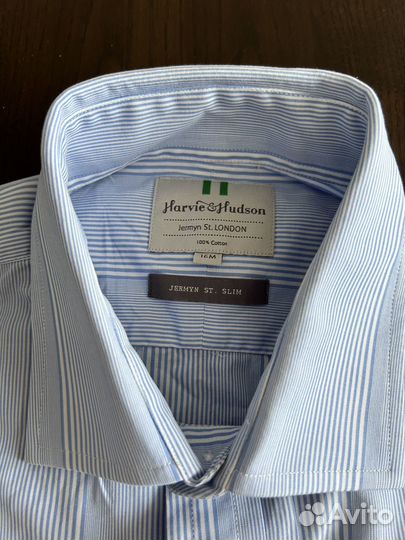 Рубашка Harvey and Hudson 41 размер под запонки