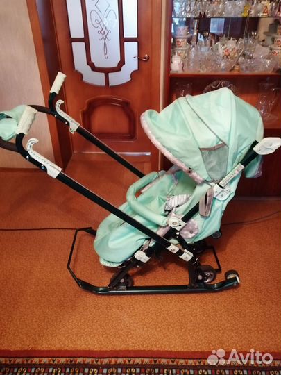 Детские санки коляска ника