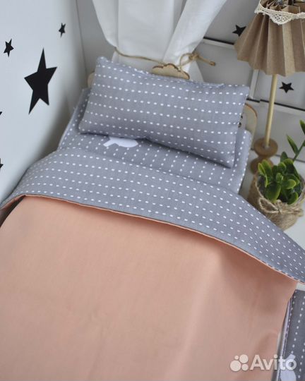 Комплект постельного белья для куклы Барби до 30 с