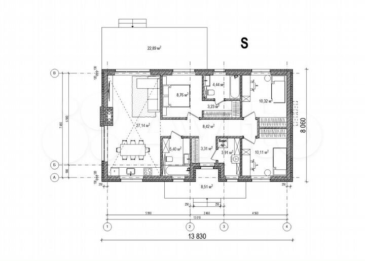 Дом 123 м² на участке 7 сот.
