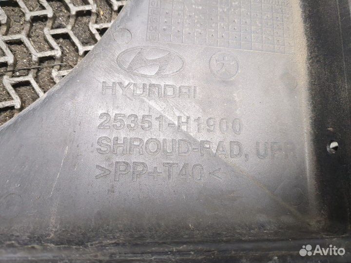 Кожух вентилятора радиатора Hyundai Terracan, 2005