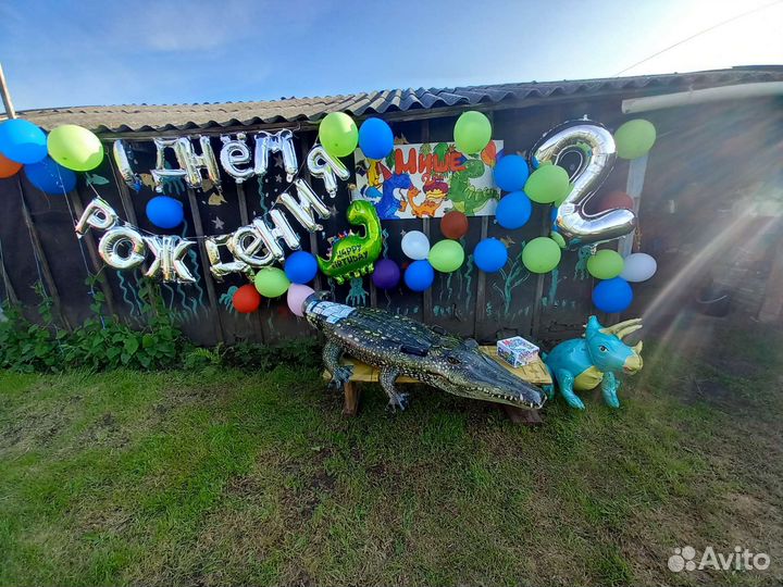 Воздушные шары фольгированные цифра 2