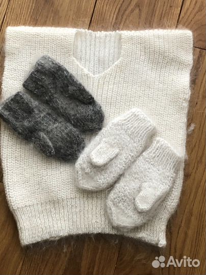 Жилетка пуховая вязаная детская