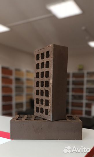 Кирпич облицовочный Коричневый гладкий 1нф