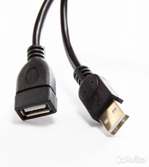 USB удлинитель 5 метров (черный)
