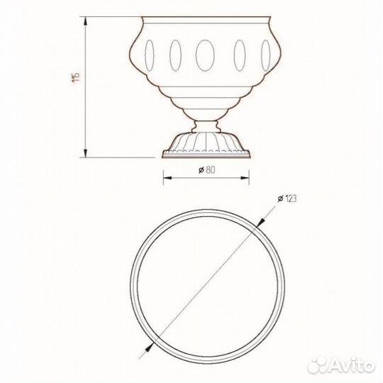 Мыльница Migliore Luxor 26212 золото