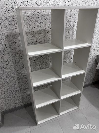 Стеллаж деревянный белый