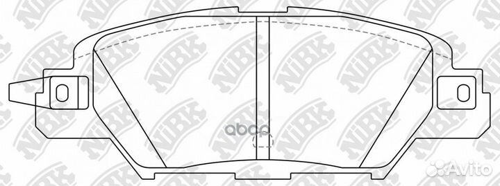 Колодки тормозные дисковые зад PN5818 NiBK