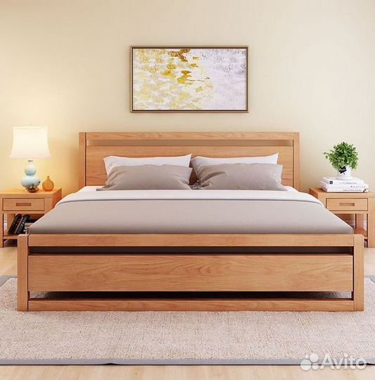 Кровати новые из массива дерева