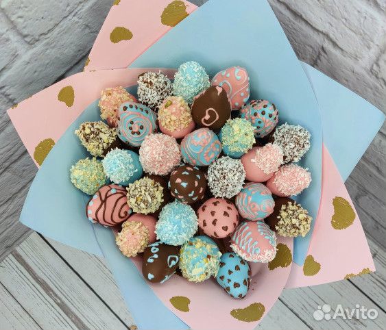 Букет с клубникой в шоколаде арт. 3307 в Хабаровск