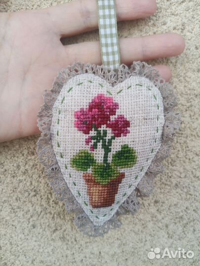 Интерьерное сердечко в винтажном стиле