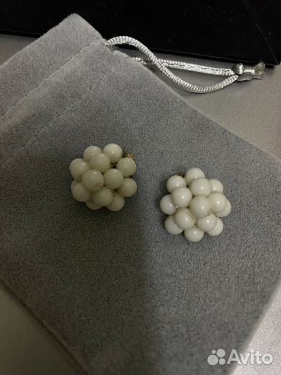 Винтажные серьги клипсы