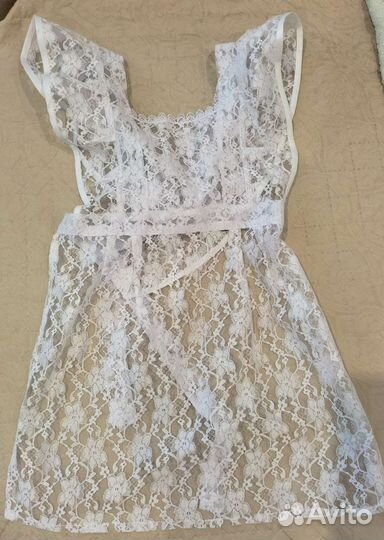 Белый школьный фартук